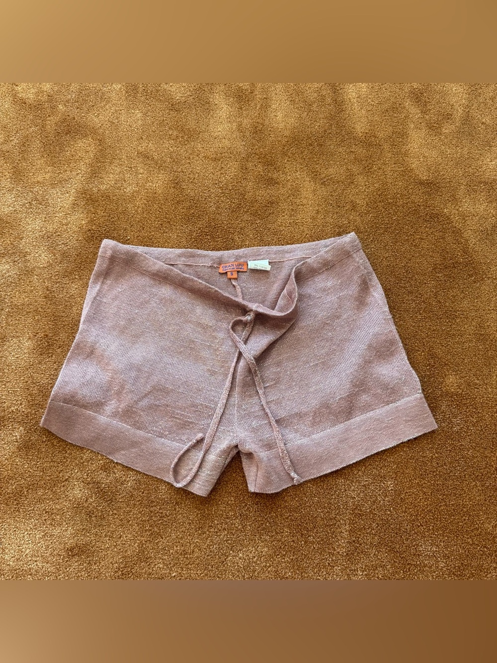 Chan Luu Dusty Rose Knit Lounge Shorts with Drawstring